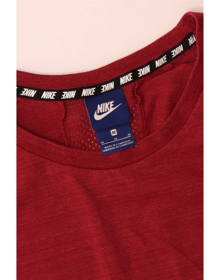T-shirt da uomo Nike Top rosso medio chiazzato