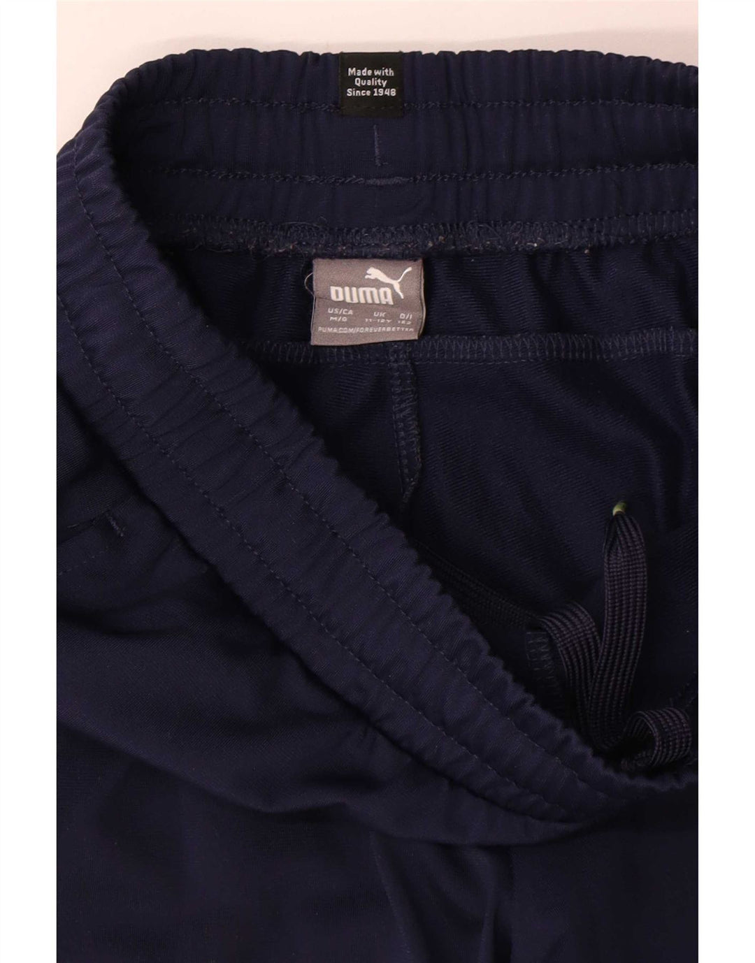 Pantaloni da tuta da ragazzo Puma Joggers 11-12 anni in poliestere blu navy
