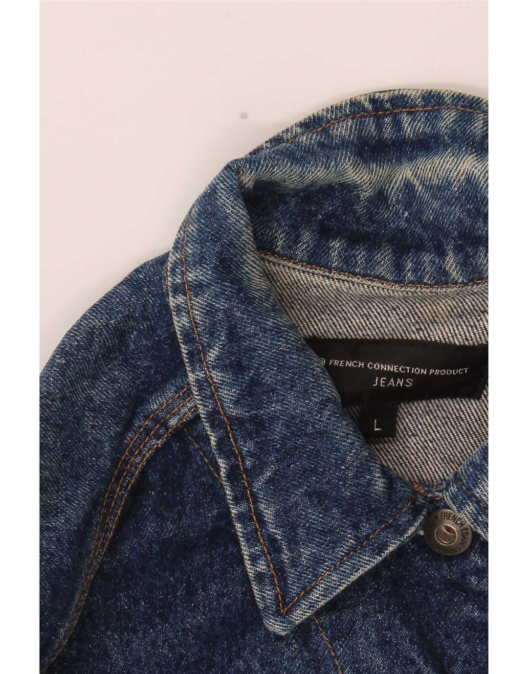 Giacca di jeans da donna French Connection UK 16 grande cotone blu