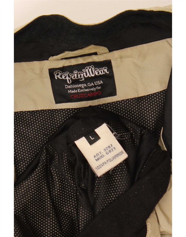 Refrigiwear Giubbotto bomber Cruzcampo da uomo UK 40 Large Beige Poliammide