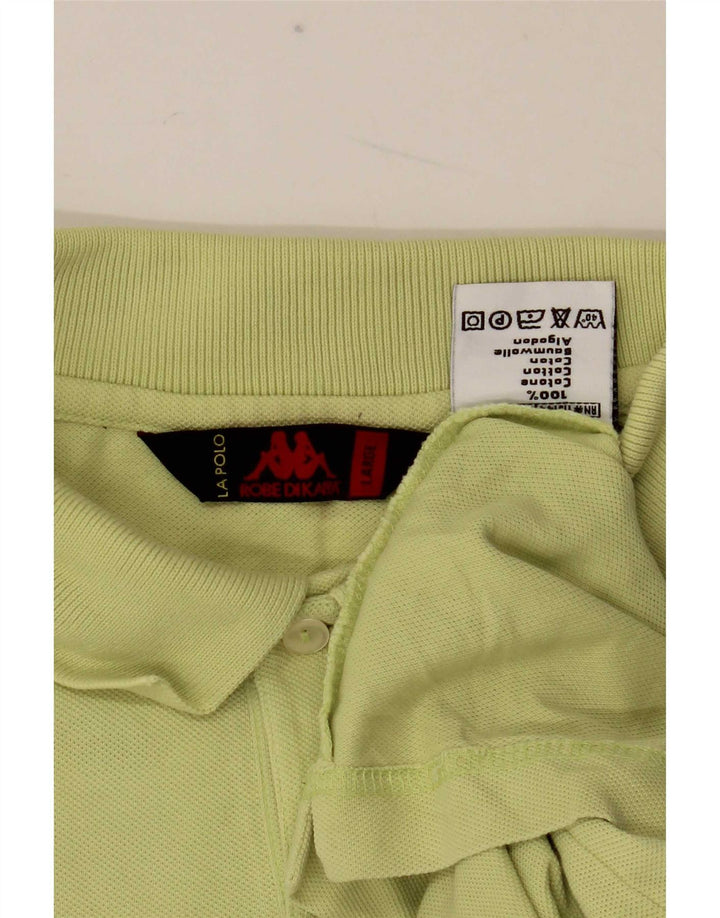 Polo Kappa Uomo Large Verde Cotone
