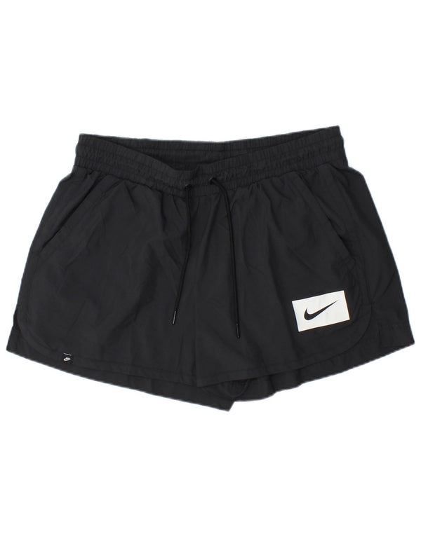 Pantaloncini sportivi da donna NIKE UK 14 medio nero poliestere