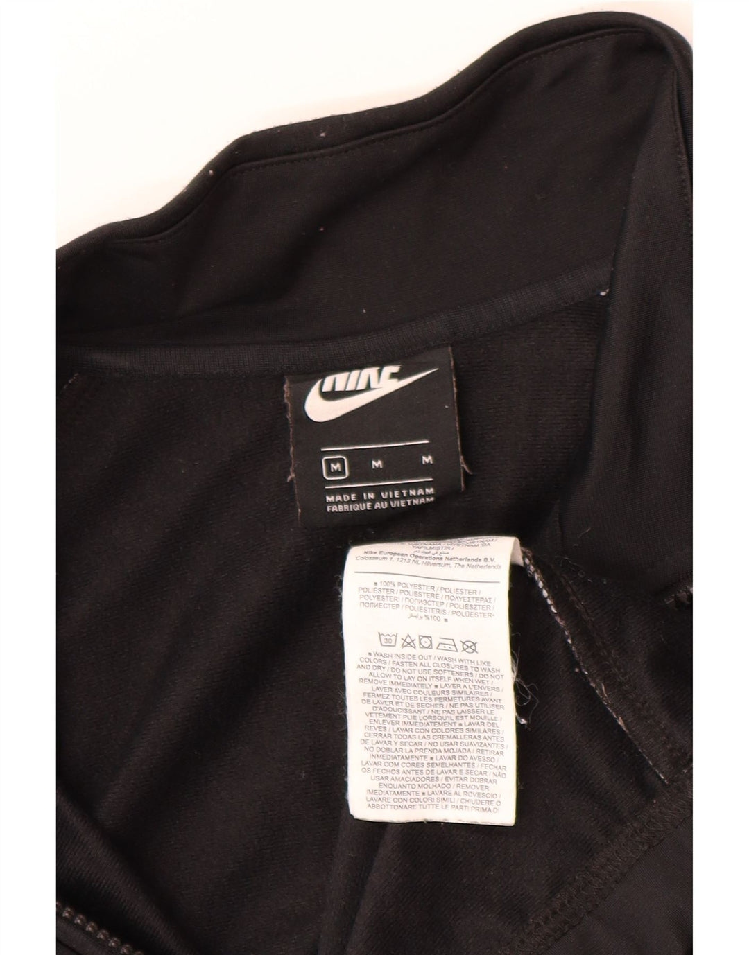 Giacca da tuta da uomo Nike, giacca media, nera, in poliestere