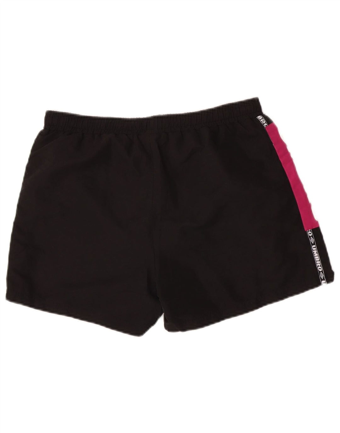 Pantaloncini sportivi grafici da uomo Umbro, poliestere color block medio nero