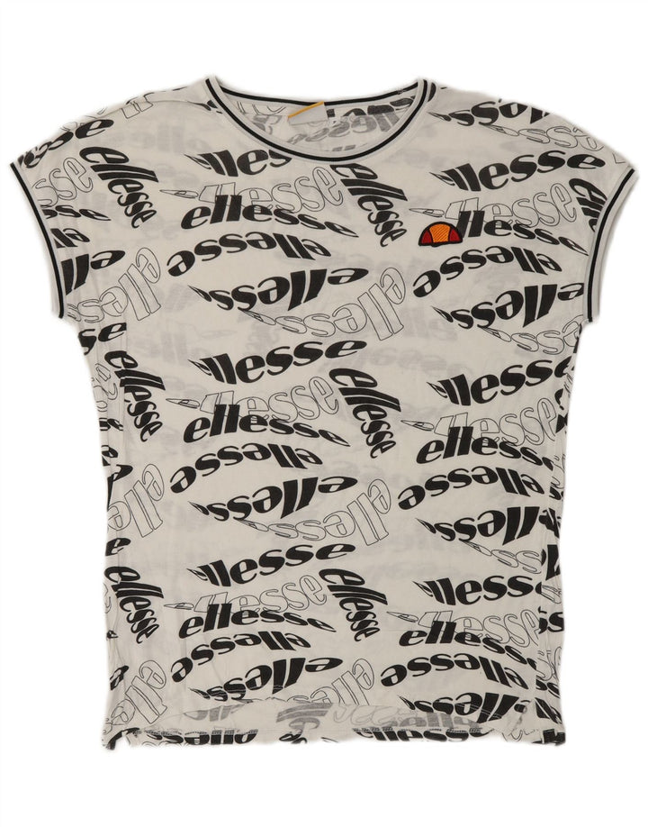 ELLESSE T-shirt grafica da uomo Top piccola bianca