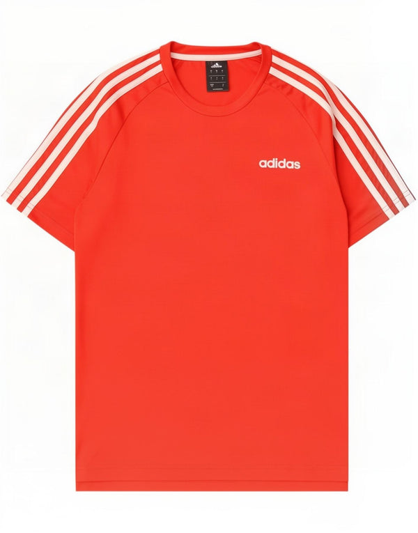 T-shirt Adidas Climalite da uomo piccola in poliestere rosso