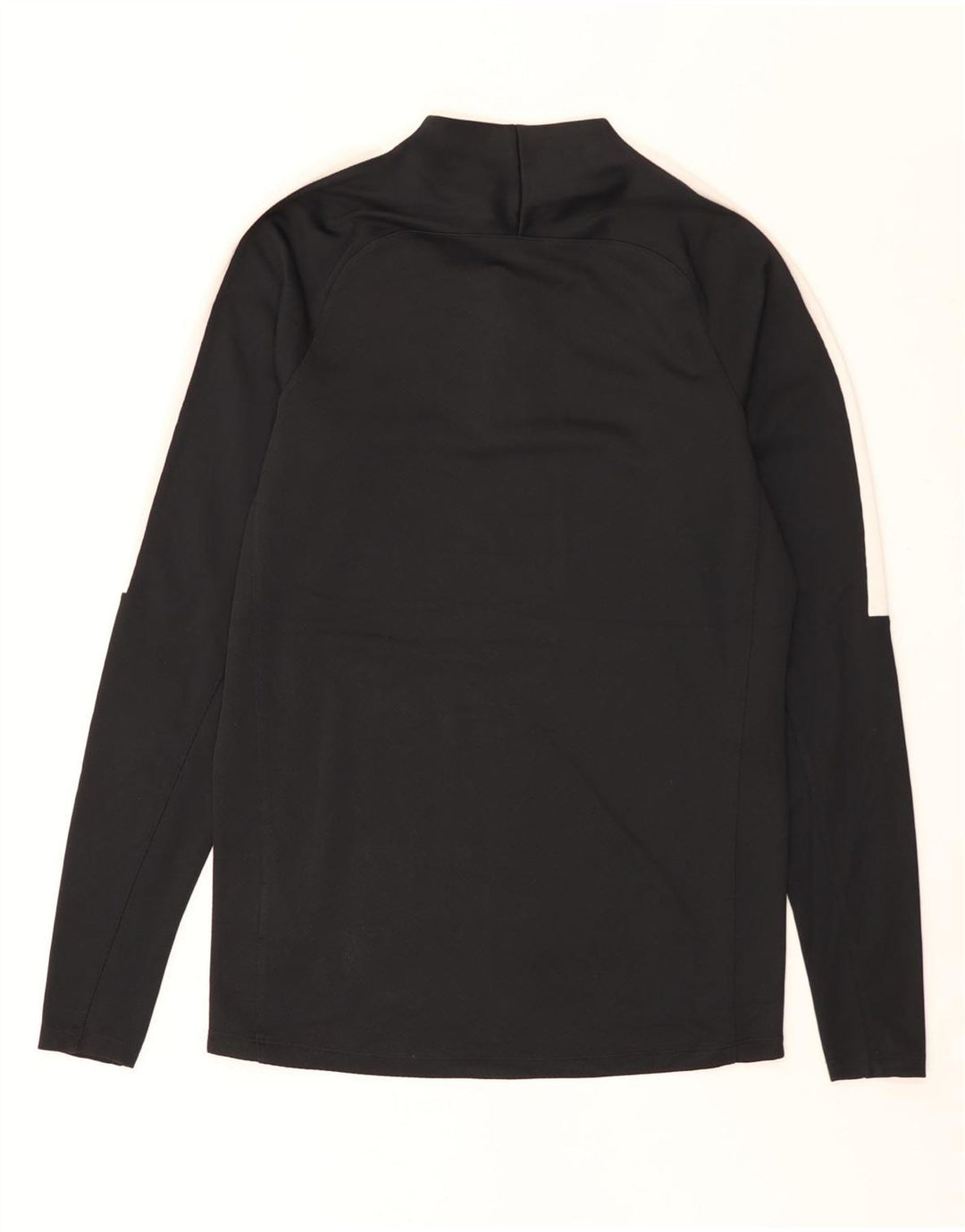 NIKE Top da tuta da uomo Dri Fit con zip e collo pullover piccolo nero a blocchi di colore