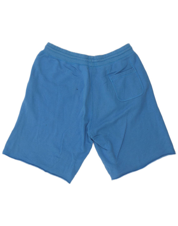 Pantaloncini sportivi Nike da uomo con grafica grande, cotone blu