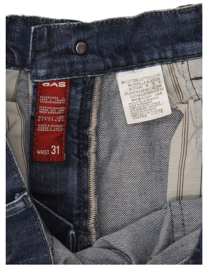 Jeans dritti da uomo Gas W31 L30 in cotone blu navy