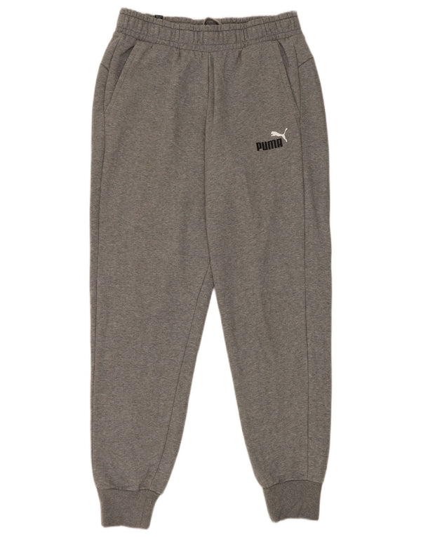 Pantaloni da tuta da uomo Puma Joggers in cotone grigio medio