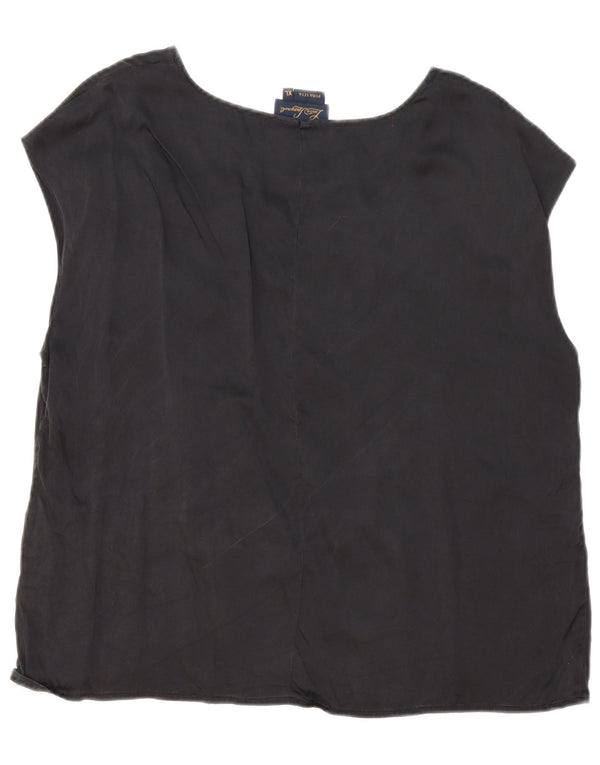 Camicetta senza maniche da donna Luisa Spagnoli UK 18 XL Seta nera