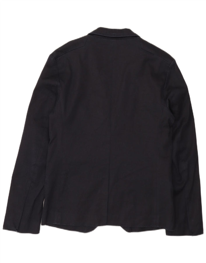 Giacca blazer da uomo a 2 bottoni Armani Exchange, UK 38, cotone blu navy medio