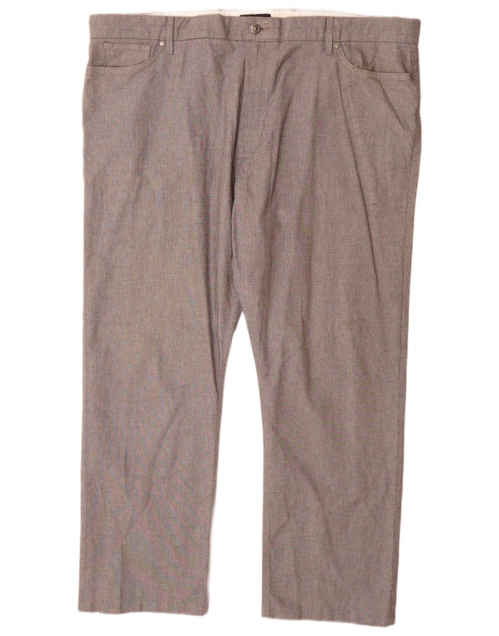 Pantaloni casual dritti Marks & Spencer da uomo blu Harbour W44 L31 grigi