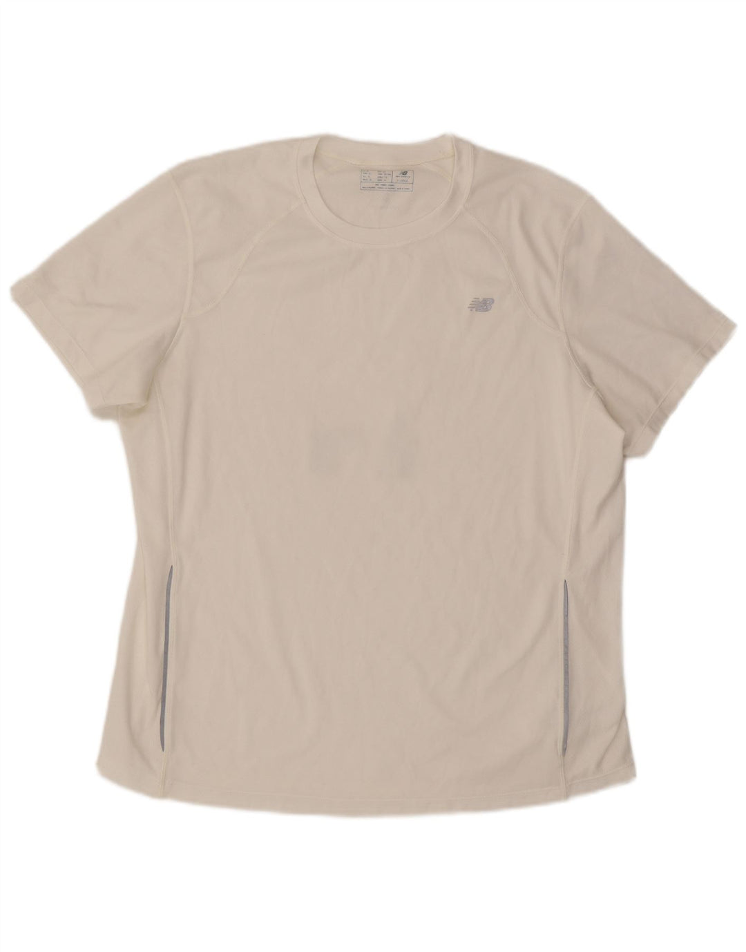 T-shirt da uomo New Balance Top XL poliestere color block bianco