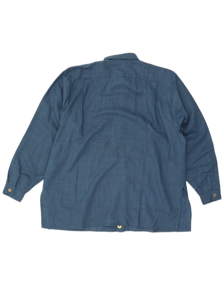 Camicia Oversize Donna Cinzia Rocca IT 44 Blu Medio Lana