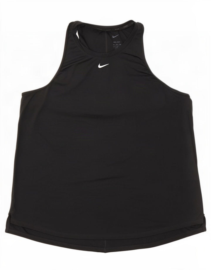 Canotta Nike Dri Fit da donna UK 20 2XL poliestere nero