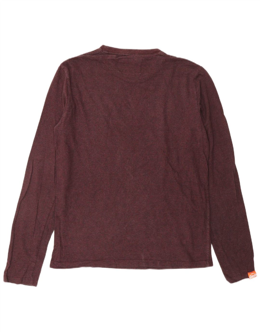 Top da uomo a maniche lunghe SUPERDRY grande bordeaux
