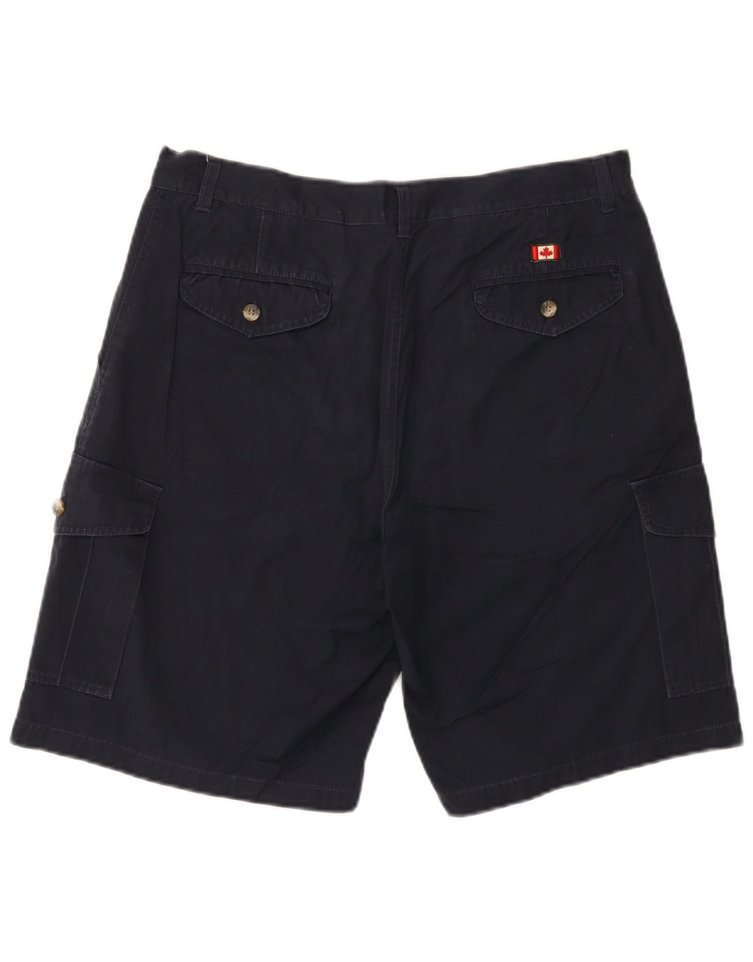 Pantaloncini cargo da uomo canadesi W36 Large in cotone blu navy