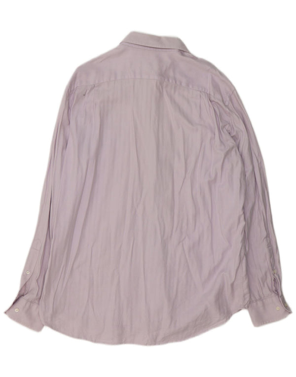 Camicia da uomo Hugo Boss taglia 44 17 1/2 XL cotone viola