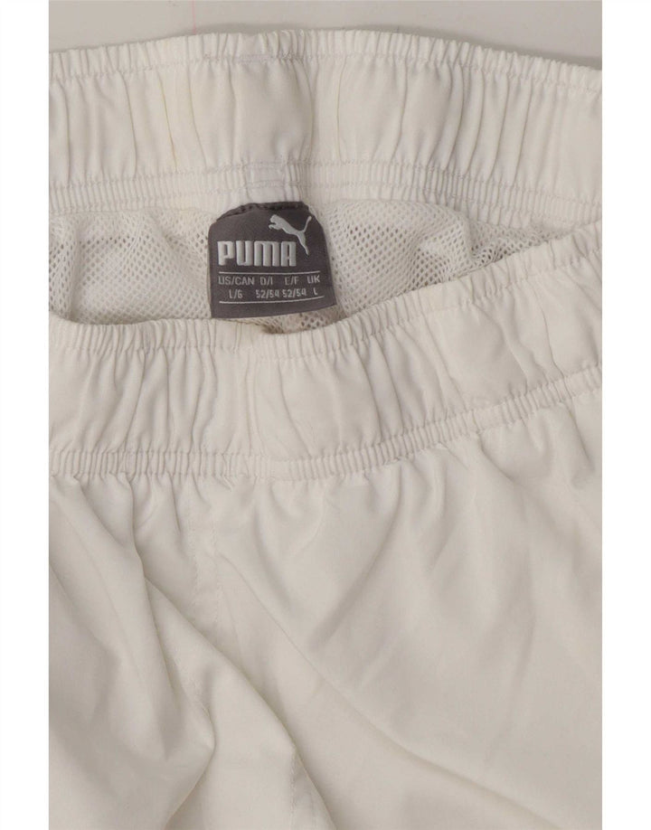 Pantaloncini sportivi da uomo Puma Large bianchi
