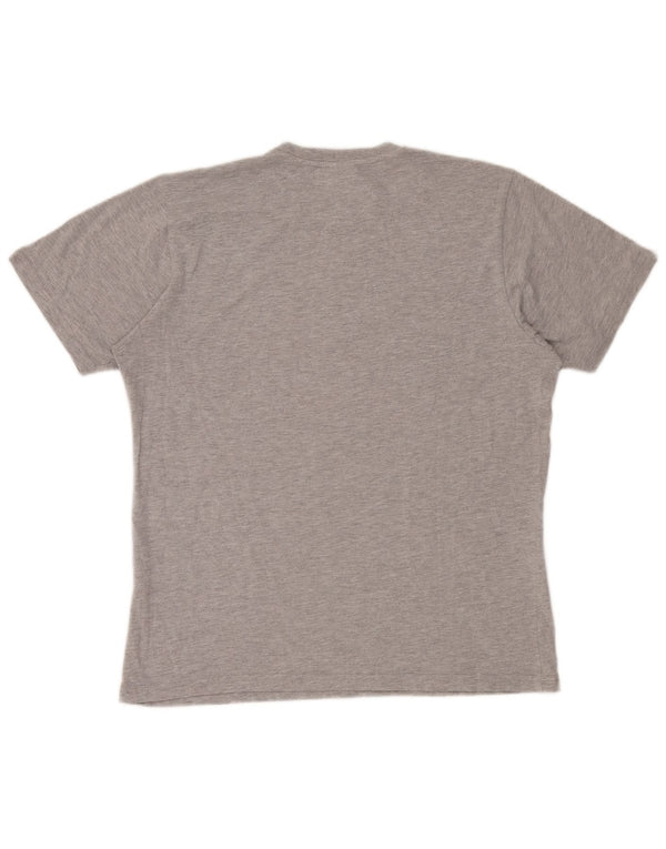 T-shirt grafica da uomo Helly Hansen Top XL in cotone grigio
