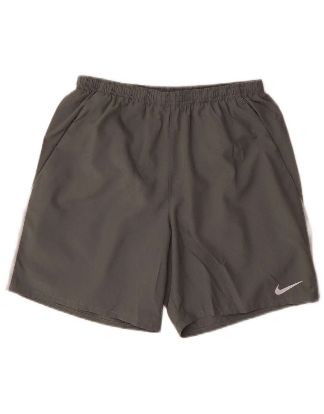 Pantaloncini sportivi Nike Dri Fit da uomo in poliestere color block grigio medio