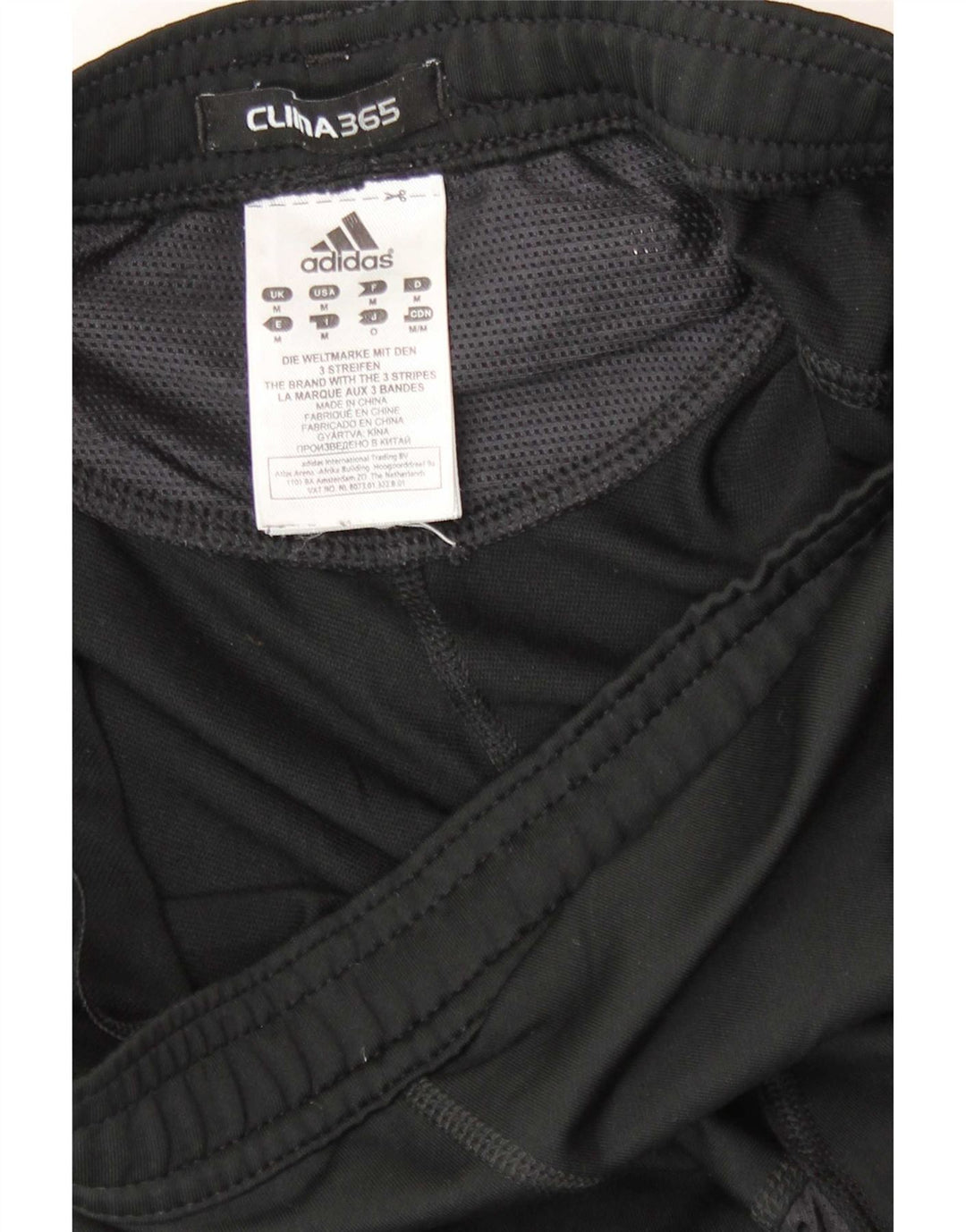Leggings Adidas Clima 365 da uomo medio poliestere nero