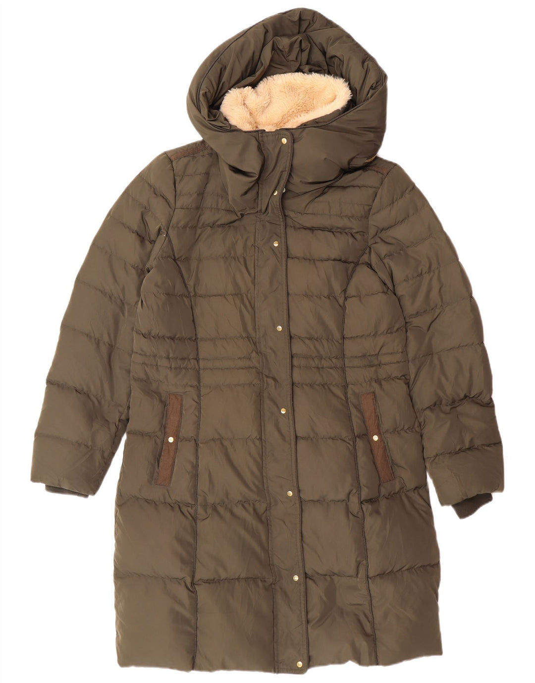 Cappotto imbottito con cappuccio da donna Vero Moda grande poliestere kaki invernale