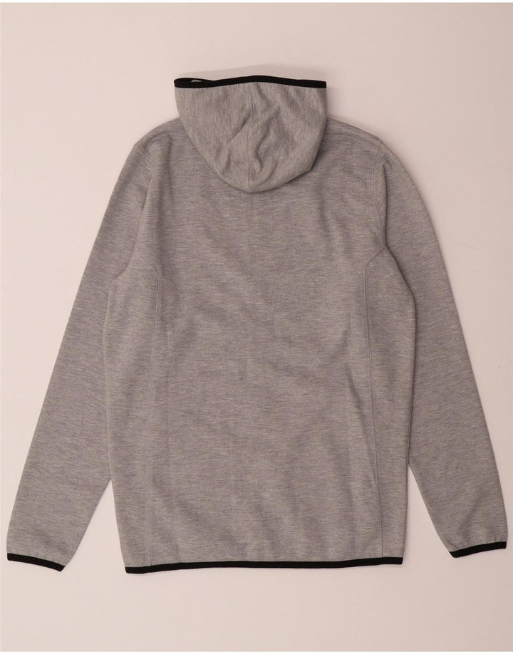 UMBRO Mens Zip Hoodie Sweater Small Grey Polyester