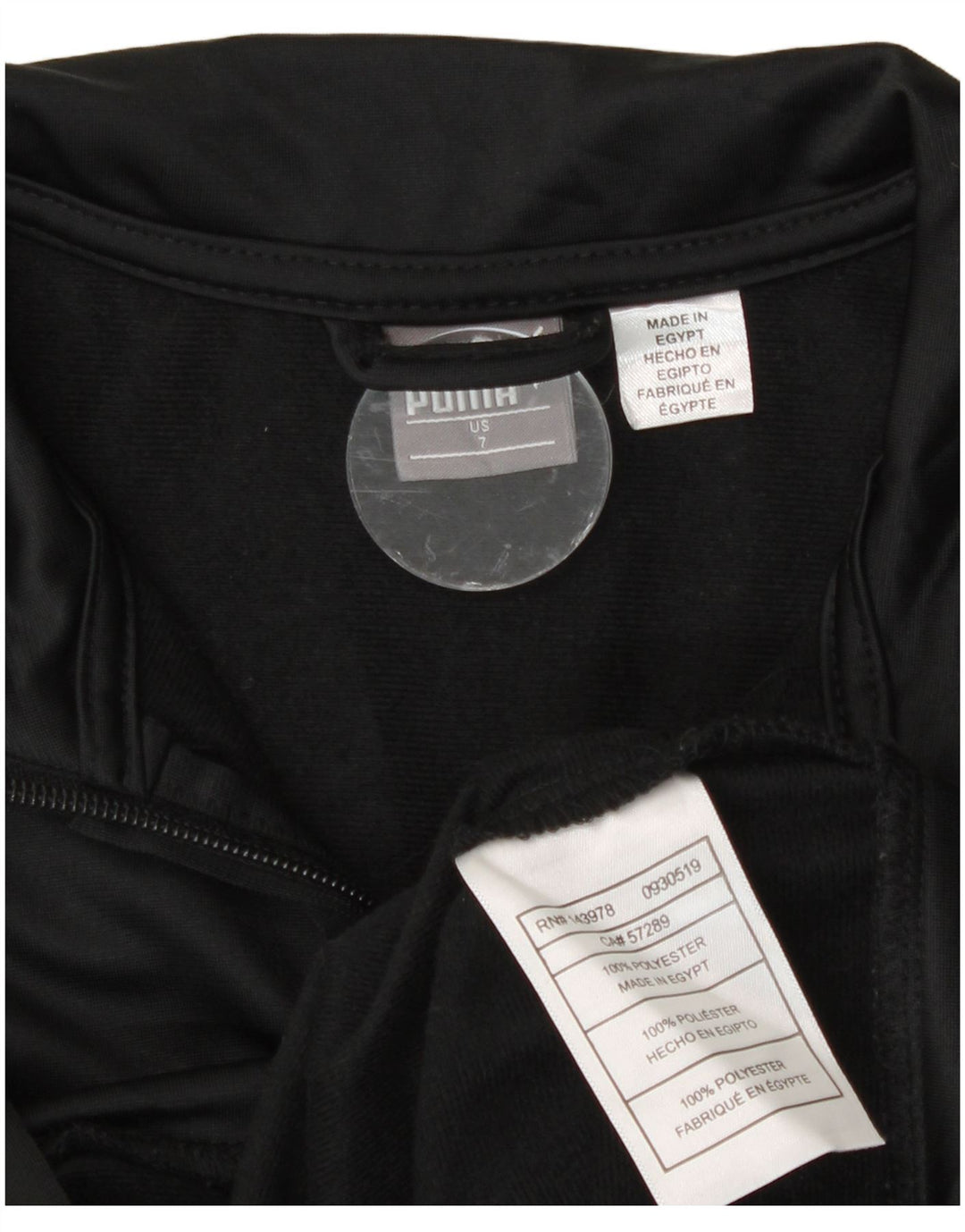 Giacca da ginnastica grafica da ragazzo Puma 6-7 anni nera Colourblock Sports