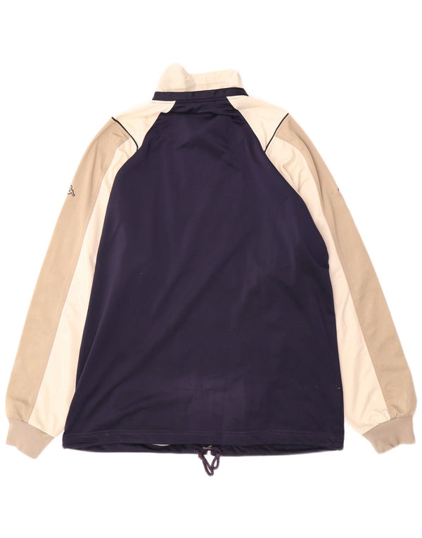 Giacca da tuta da uomo Kappa grande color block blu navy