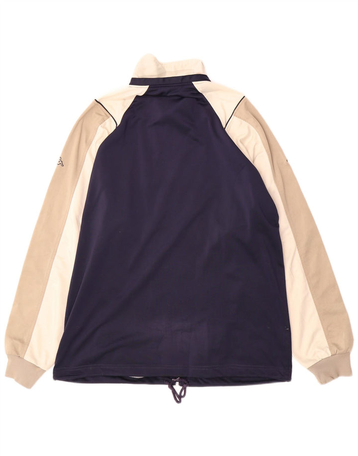 Giacca da tuta da uomo Kappa grande color block blu navy
