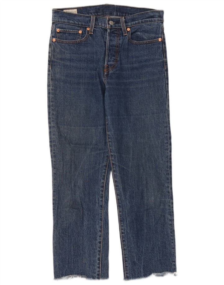 Jeans dritti da donna Levi's W27 L28 cotone blu