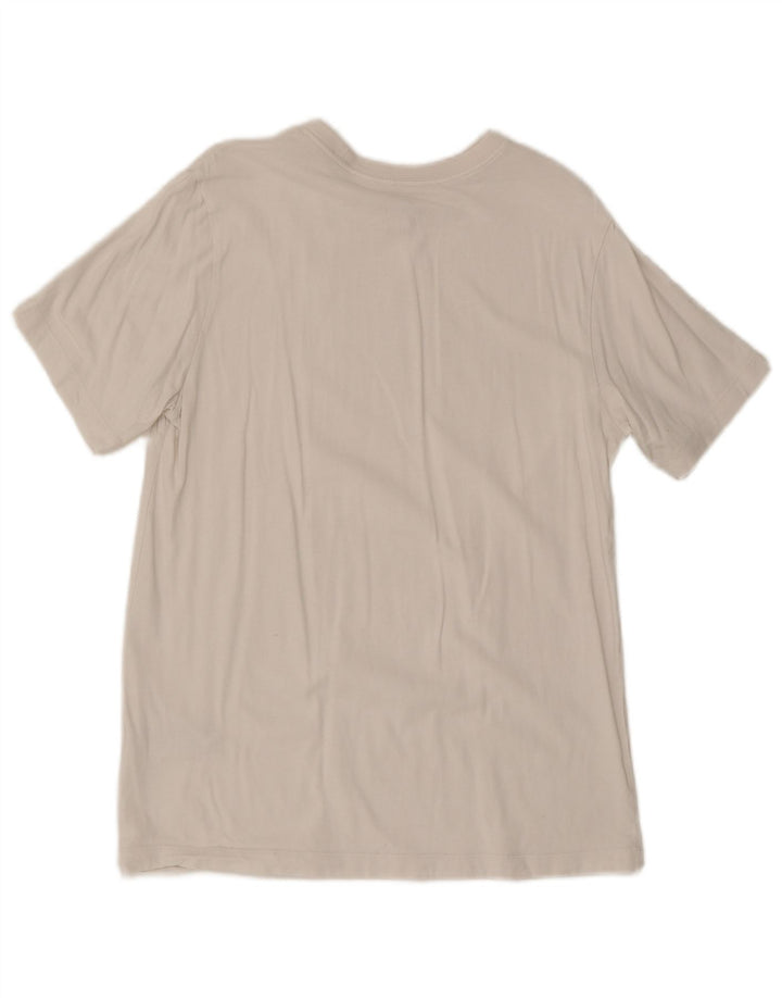 T-shirt grafica da uomo Nike Top in cotone bianco medio