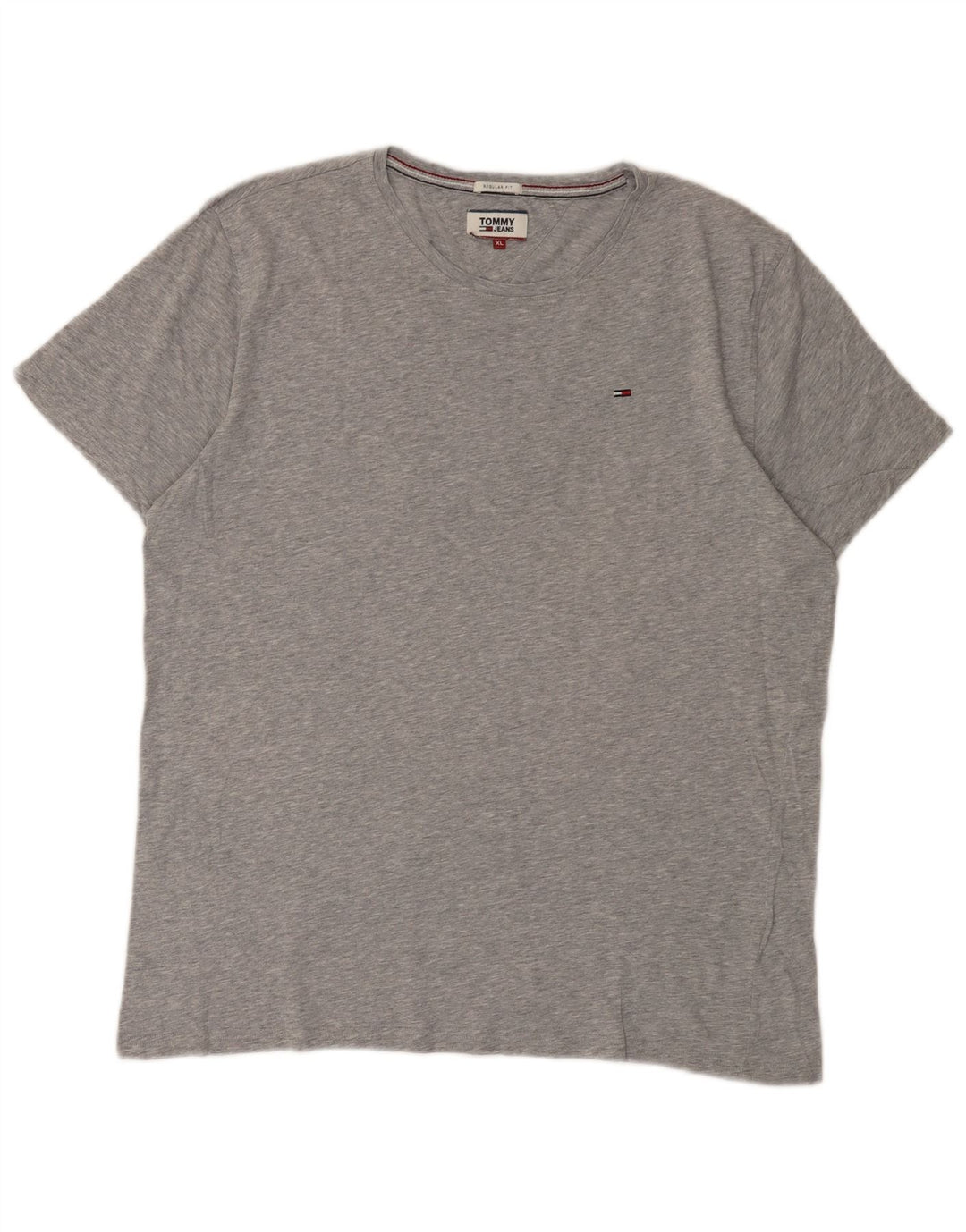 T-shirt da uomo vestibilità regolare Tommy Hilfiger Top XL grigio chiazzato