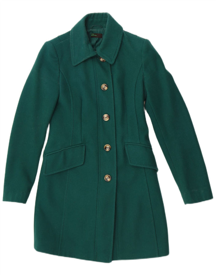 Cappotto da donna Benetton UK 6 XS verde lana
