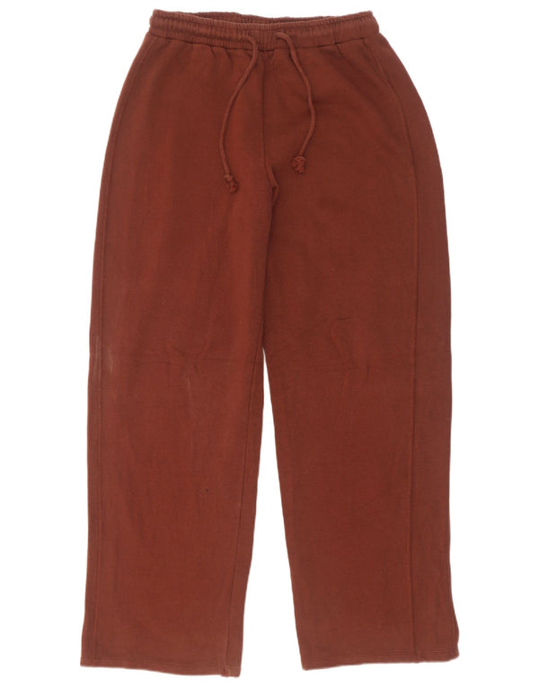 Zara Womens Tracksuit Trousers UK 10 Small Brown Cotton