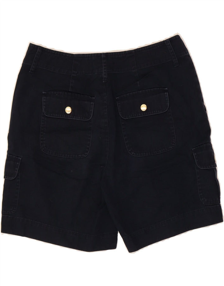 CHAPS Womens Cargo Shorts US 4 Small W30  Navy Blue Cotton Vintage Chaps and Second-Hand Chaps from Messina Hembry 
