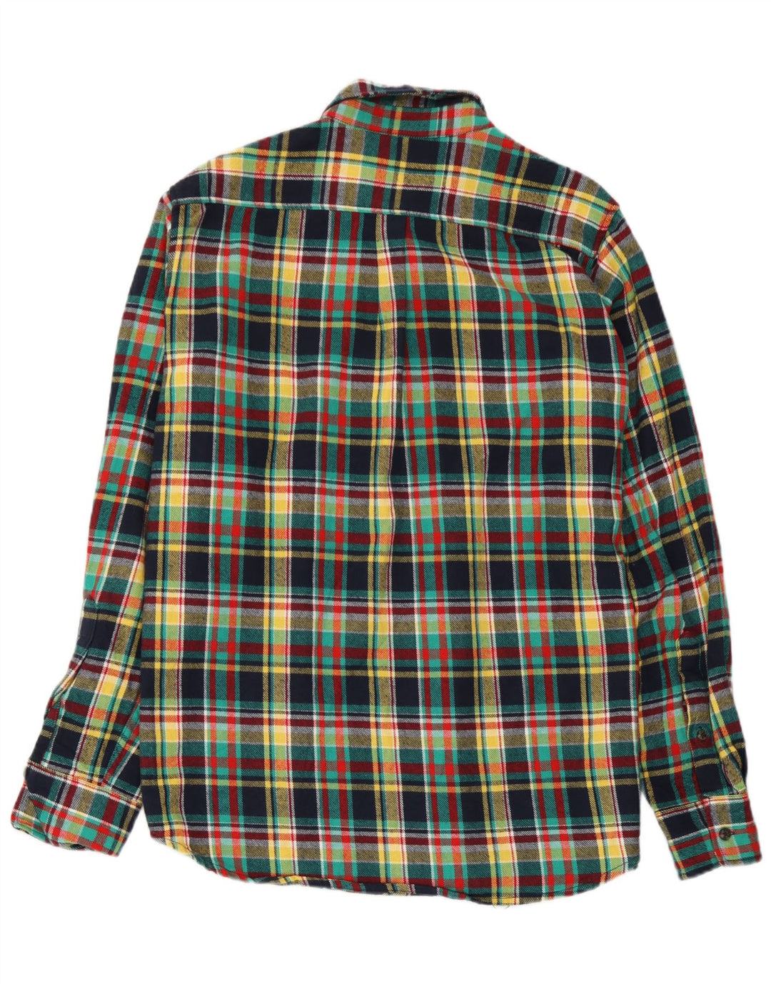 Camicia Scout da uomo in flanella di cotone a quadri multicolore grande