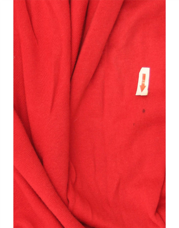 Maglione maglione con scollo a V da uomo Tommy Hilfiger piccolo rosso