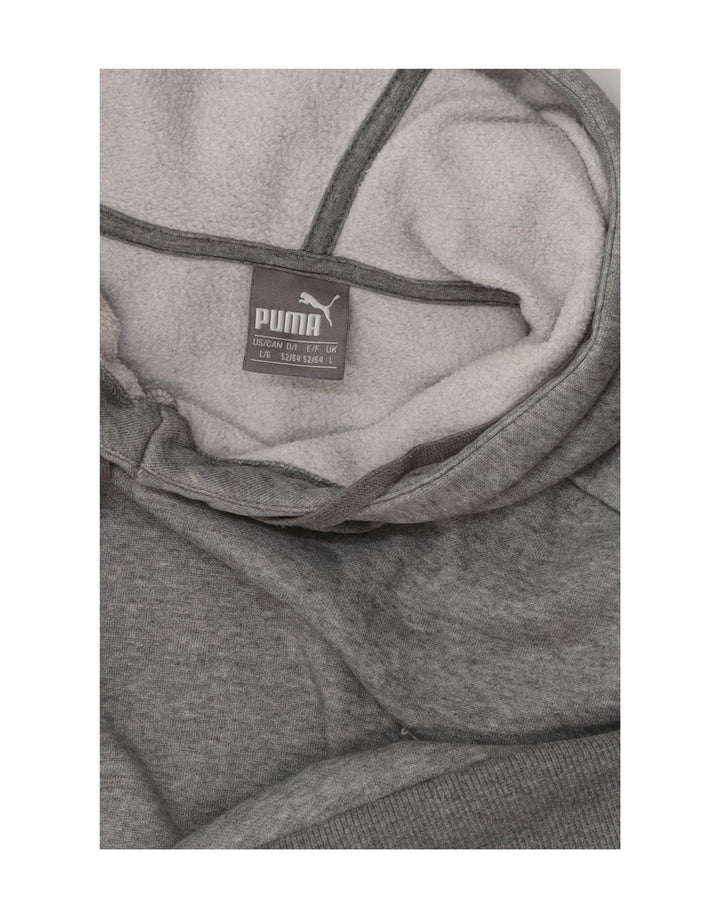 PUMA Mens Hoodie Jumper Large Grey Vintage Puma and Second-Hand Puma from Messina Hembry 