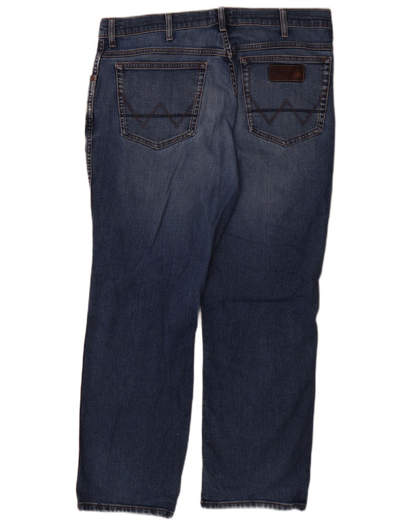 Jeans dritti da uomo Wrangler Texas W36 L30 cotone blu