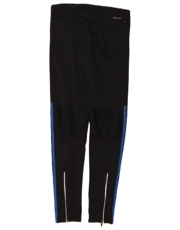 NIKE Womens Dri Fit Leggings UK 8 Small Black Polyester