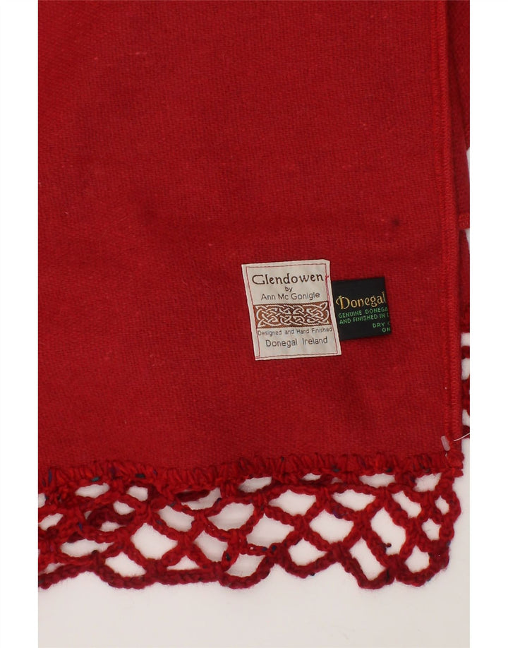DONEGAL Womens Rectangle Scarf One Size Red Vintage DONEGAL and Second-Hand DONEGAL from Messina Hembry 