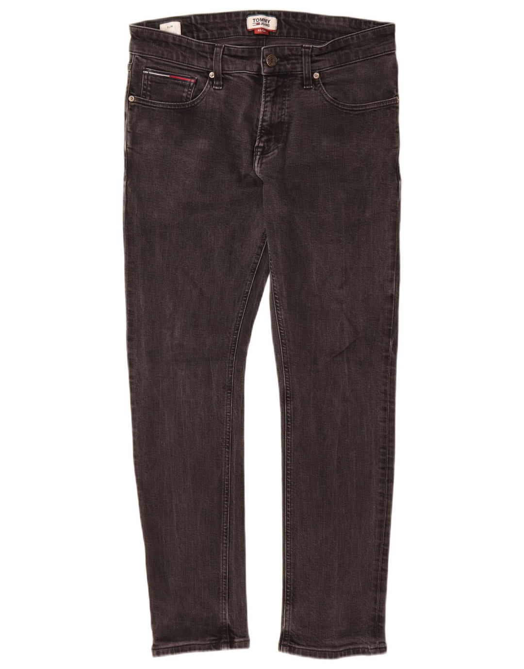 Jeans slim da uomo Tommy Hilfiger W32 L30 cotone grigio