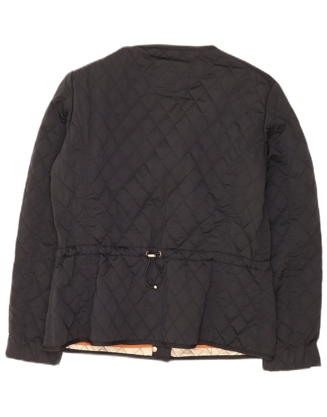 Giacca trapuntata da donna Massimo Dutti UK 14 grande poliestere nero