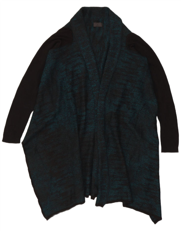 Maglione cardigan lungo oversize da donna Diesel UK 10 piccolo in lana verde