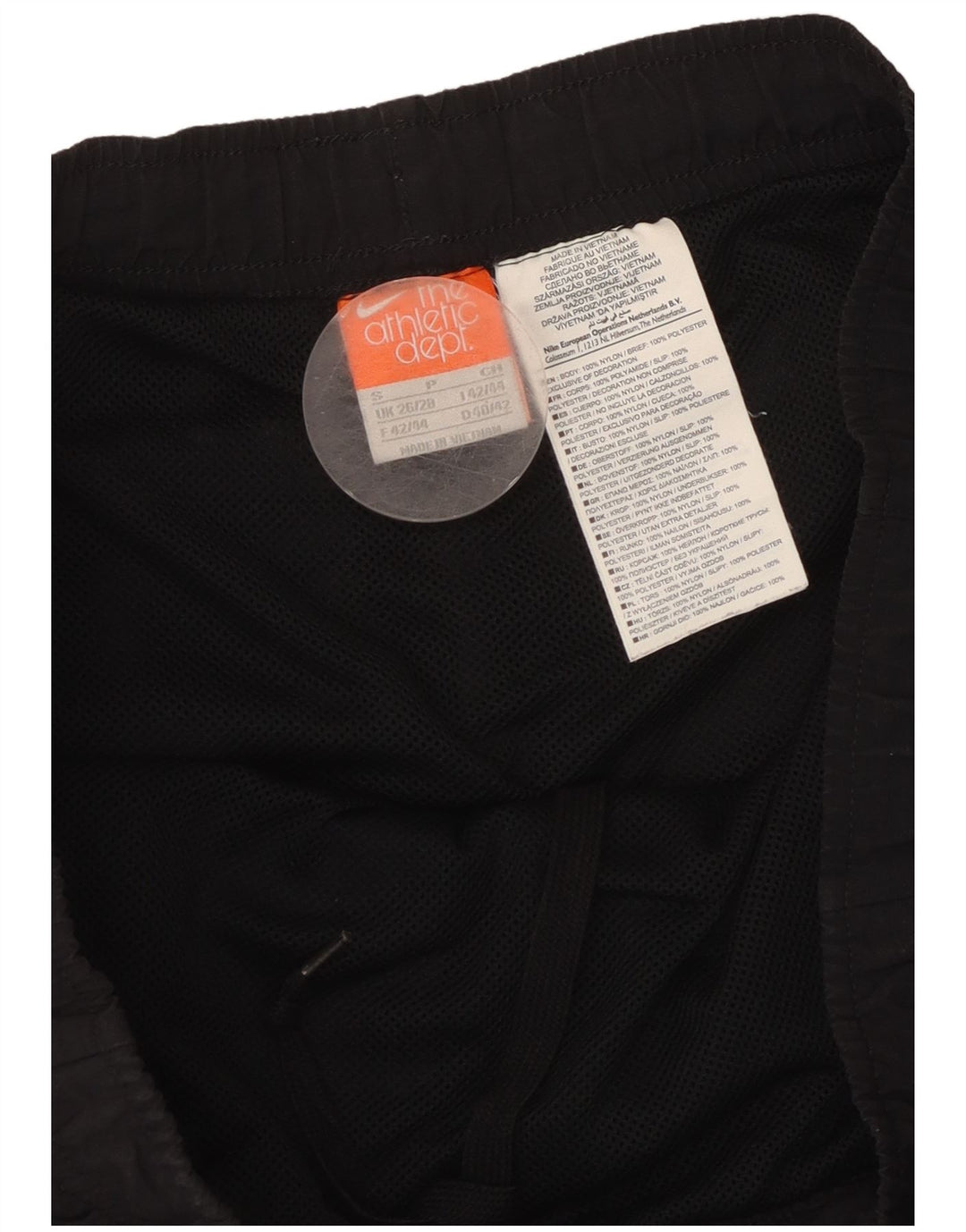 NIKE Pantaloncini sportivi grafici da uomo piccoli in nylon nero