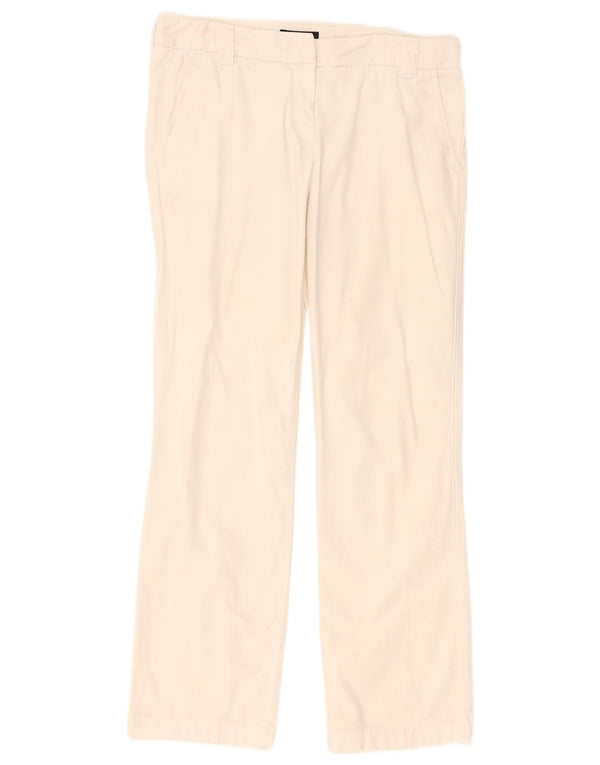 Pantaloni chino dritti da donna Tommy Hilfiger US 4 Small W32 L29 Bianco