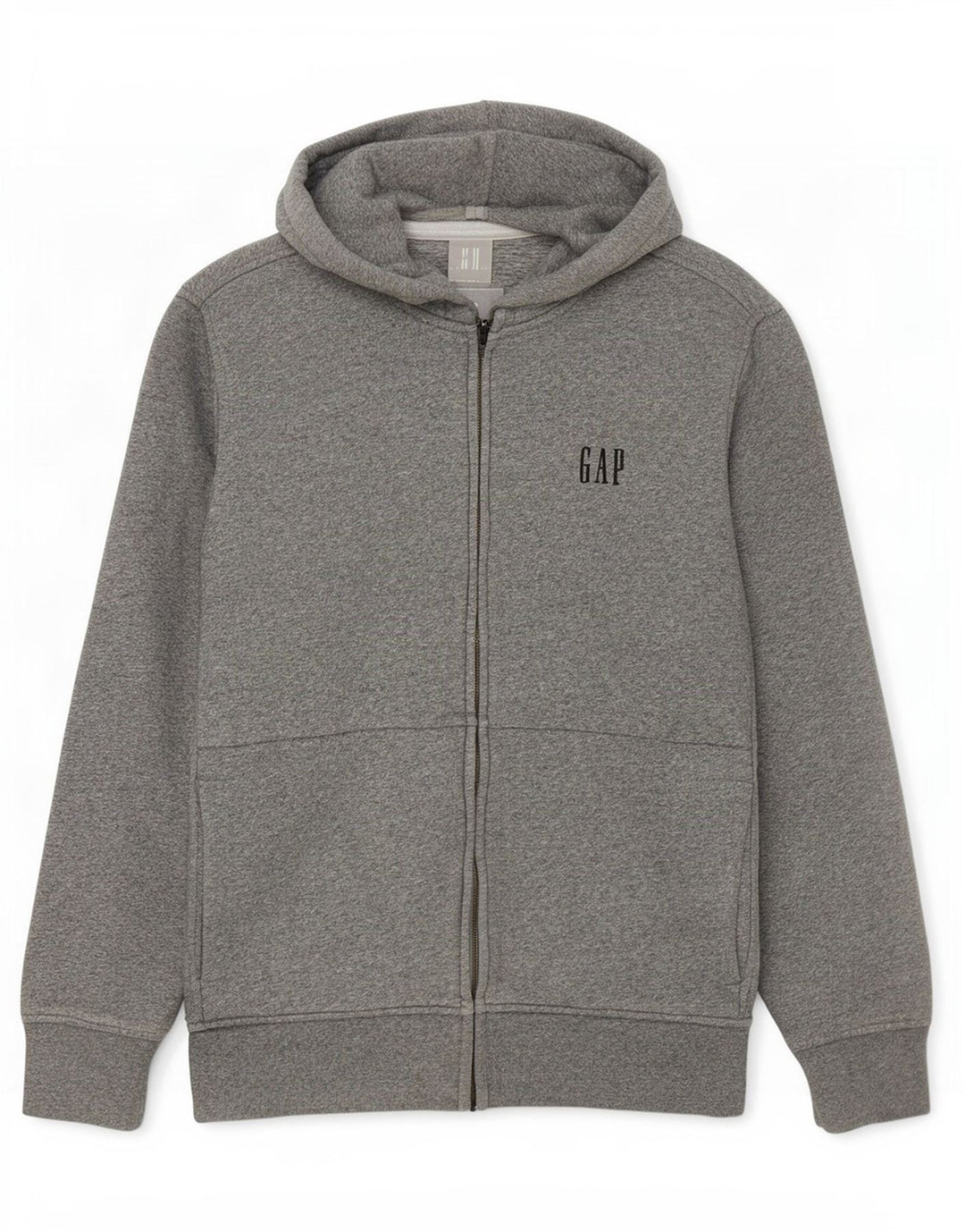 Maglione con cappuccio e zip da uomo Gap piccolo in cotone chiazzato grigio